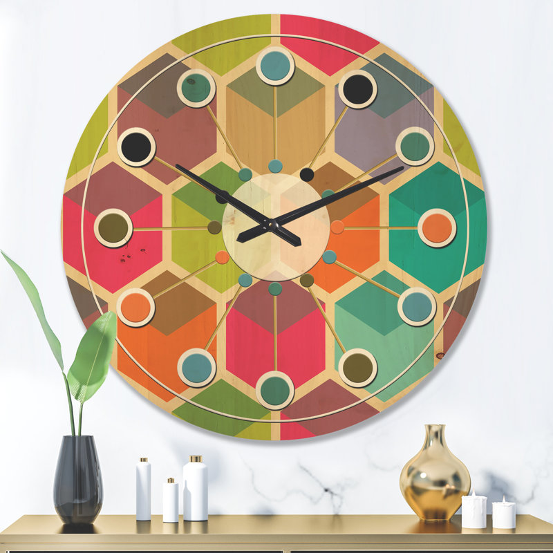 Horloge murale Hexagon, Très grand