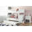 Full Over Full Bunk Bed With Twin Size Trundle, Pine Wood Bunk Bed With Guardrails-360120241