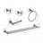 5 Piece Bathroom Towel Rack Set Wall Mount-94443656