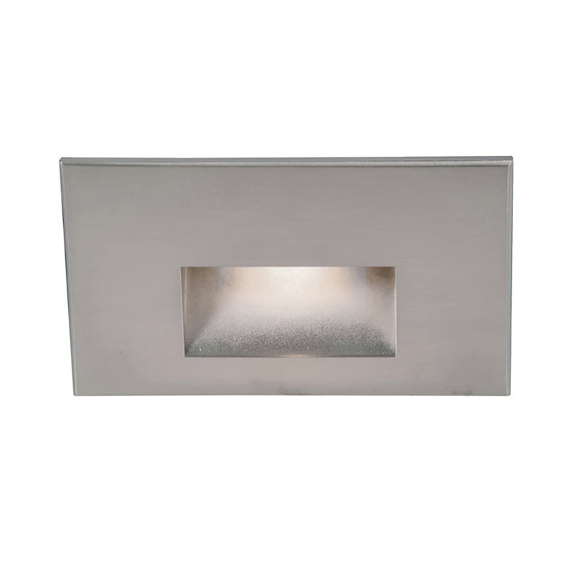 LEDme Integrated LED Metal Step Light, Stainless Steel, White