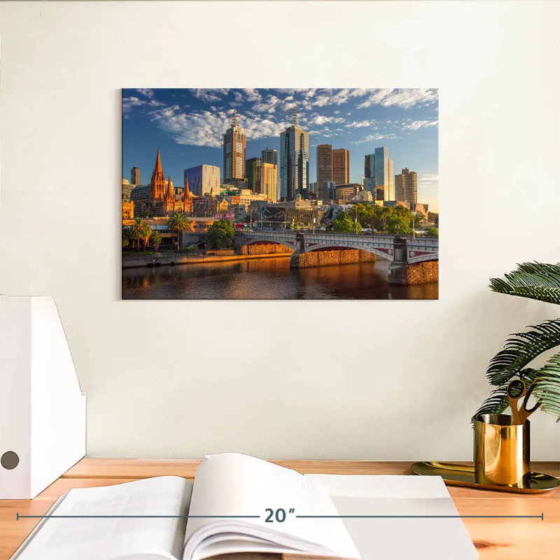 Melbourne In Summer, 8" H x 12" W