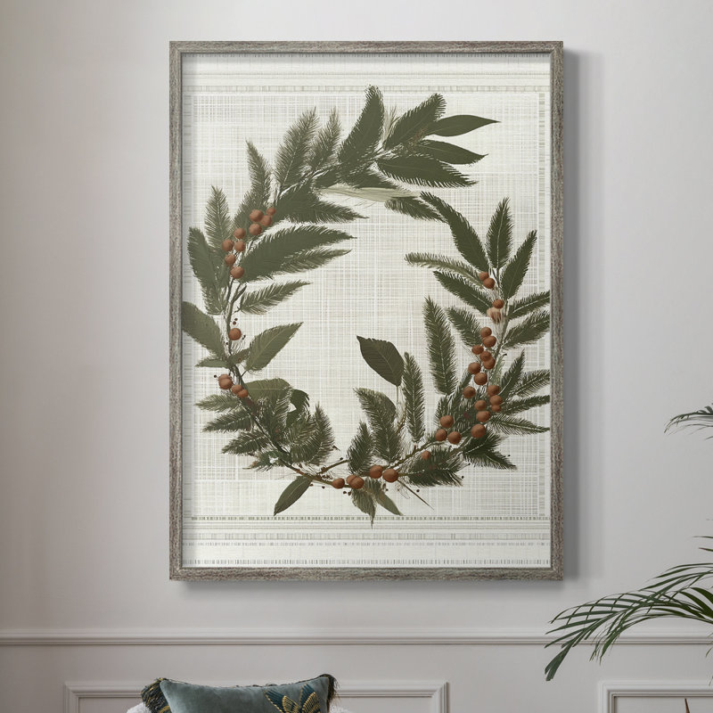 Impression de Noël des Fêtes de Noël, art encadré - Bois massif XMA170616, H 11 po x l 9 po