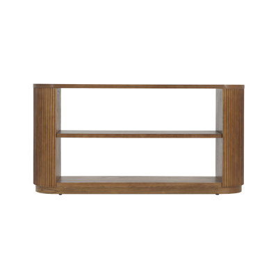Mirod Modern Entryway Console Table - Slim Sofa Table With Open Shelf & Elegant Wood Grain, Multi-Functional Hallway Table For Living Room