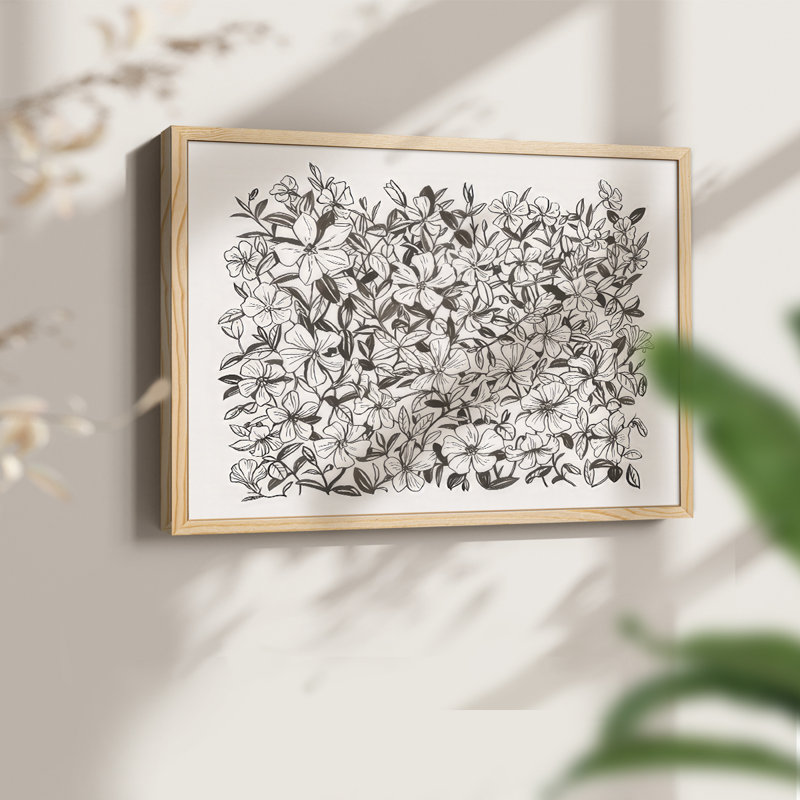 Periwinkle Daze III - Reproduction encadrée - Restickable, Naturel, H 11 po x l 14 po