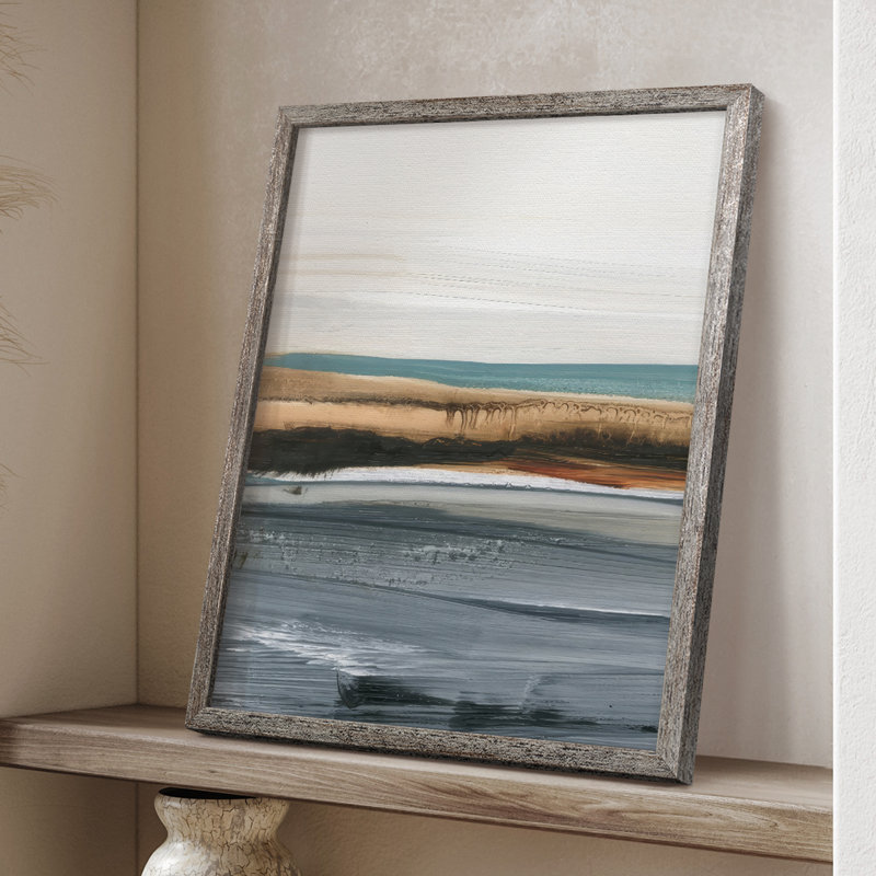 Sienna Dunes I, reproduction encadrée - bois massif, H 30 po x l 24 po