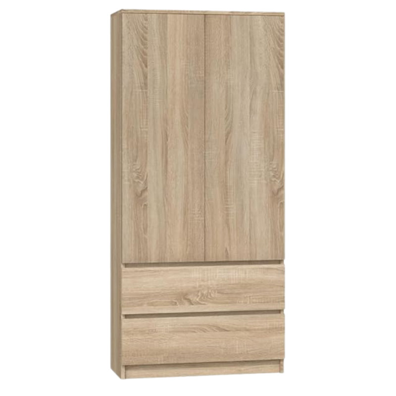 Jonathin 2 Door Wardrobe, Wood