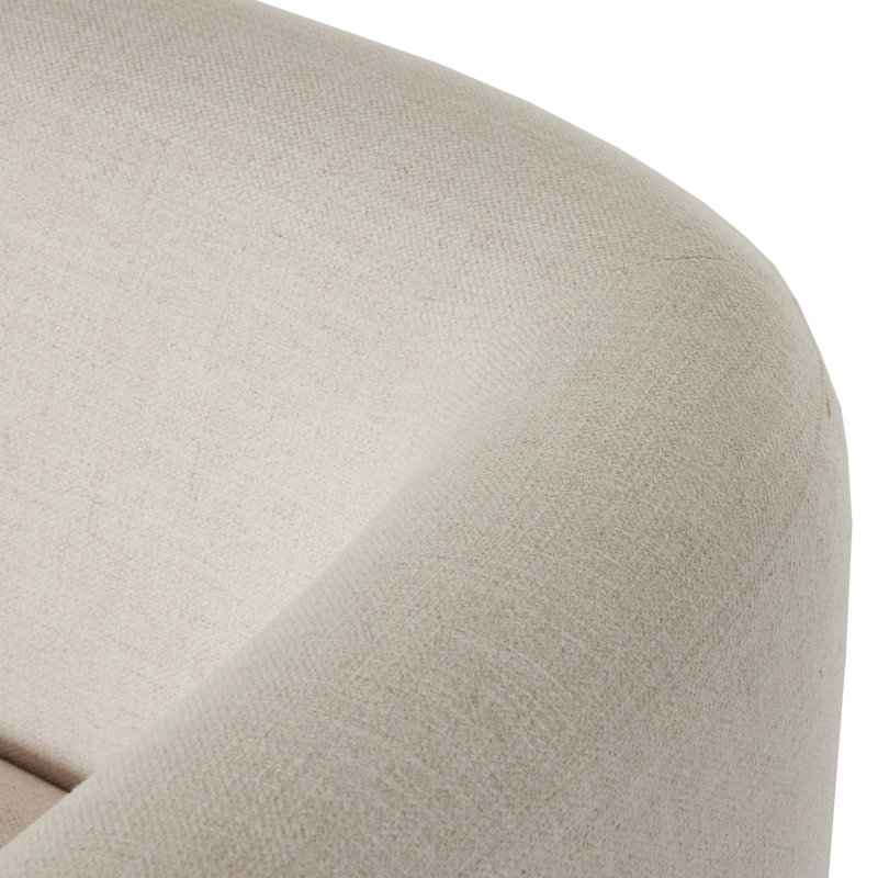 Hartley 95" Sofa, Dove Crescent Rayon/Viscose
