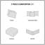 Édredon en faux suède noir 7 pièces - Coussins décoratifs 1 et 3 pour une chambre à coucher chic et douce-121318601-121318603