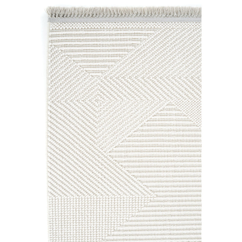 Raneshia Geometric Machine Made Indoor / Outdoor Area Rug, Runner 3'11.2" x 11'5.8"