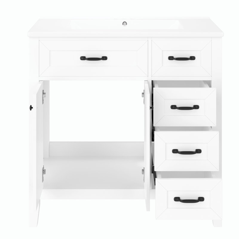 Meuble-lavabo 36 po avec lavabo, Blanc