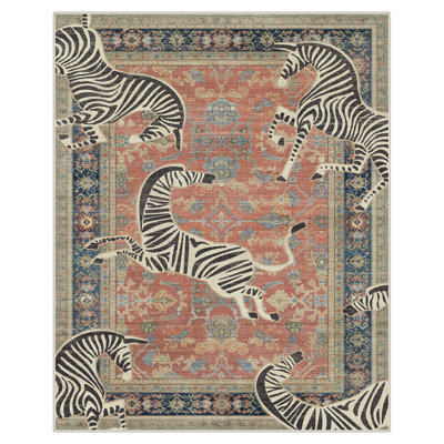 Tapis antidérapant à motif zébré Allandale