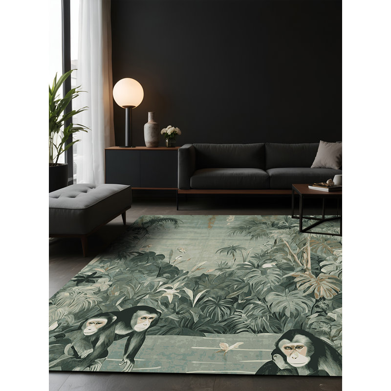 Tapis vert soyeux et moelleux, Carré 6 pi