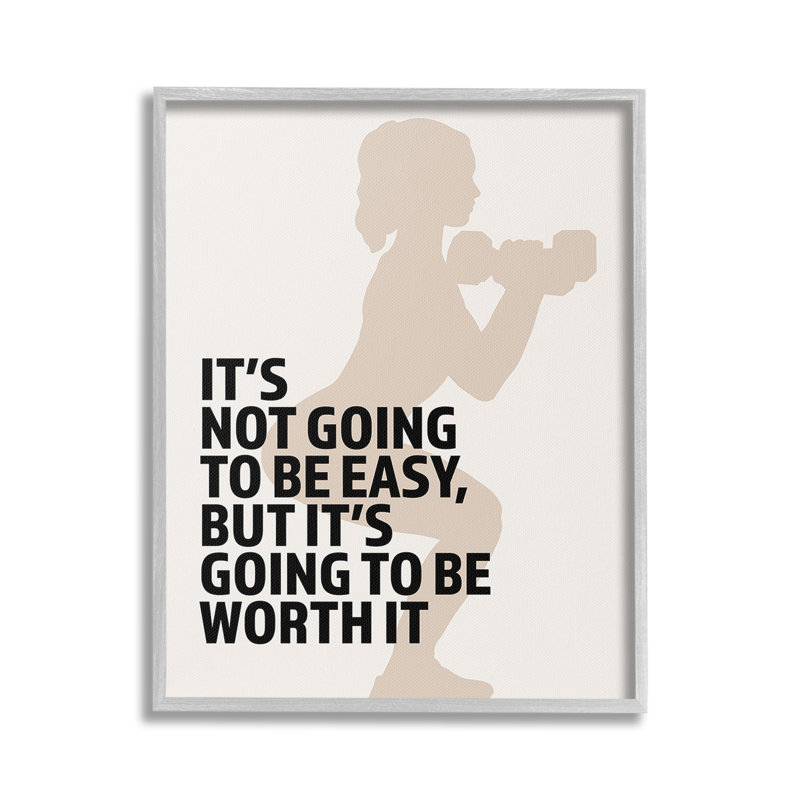 «Not Easy But Worth It» par Victoria Barnes, Estampe numérique Farmhouse, H 30 po x l 24 po