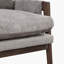 Fauteuil en velours de 35,40 po de large avec structure en bois massif et coussin de siège amovible Mccartan-804834687