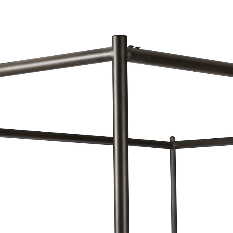 Leigh Canopy Bed-Palm Ecru-King, Queen, Gray