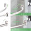 188cm Curved Wall Shower Curtain Pole