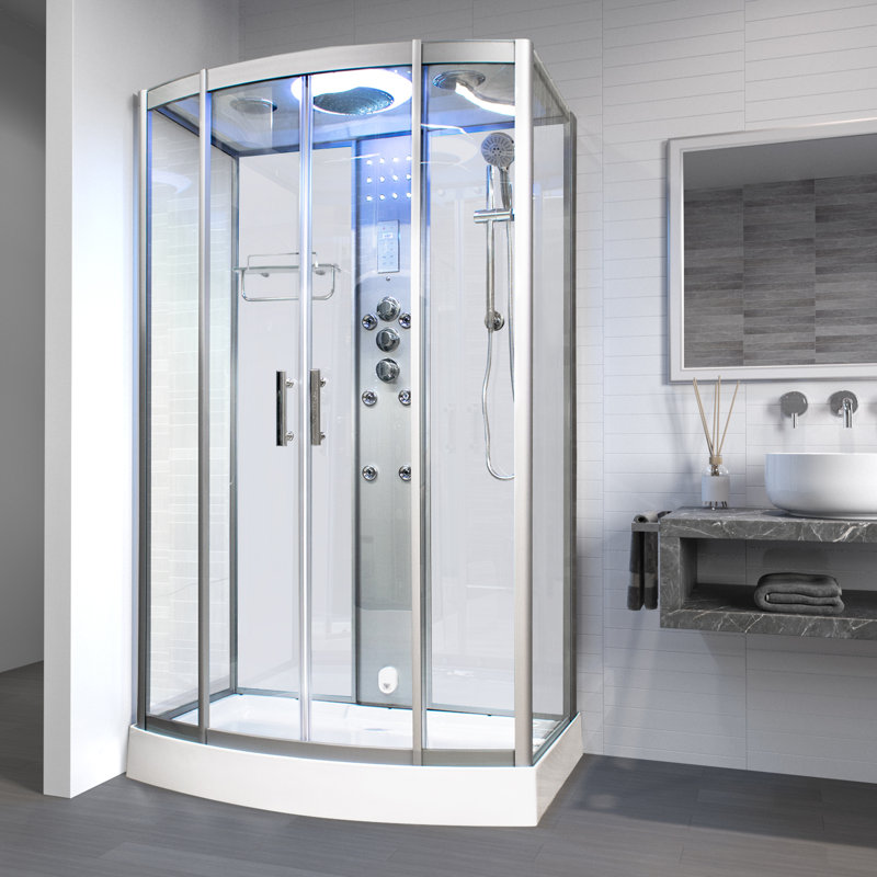 Vidalux SS1200 Rectangular Steam Shower Cabin 1200 x 850, White
