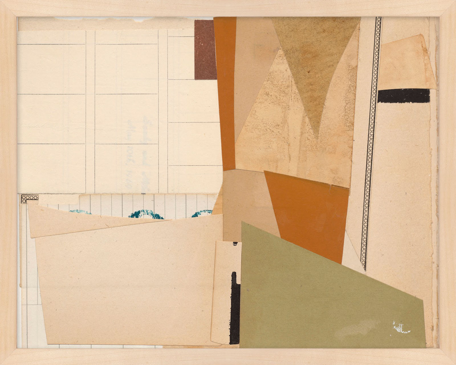 May 1969 Print by Sarah Short, 40" H x 50" W x 1.25" D, Brown Framed