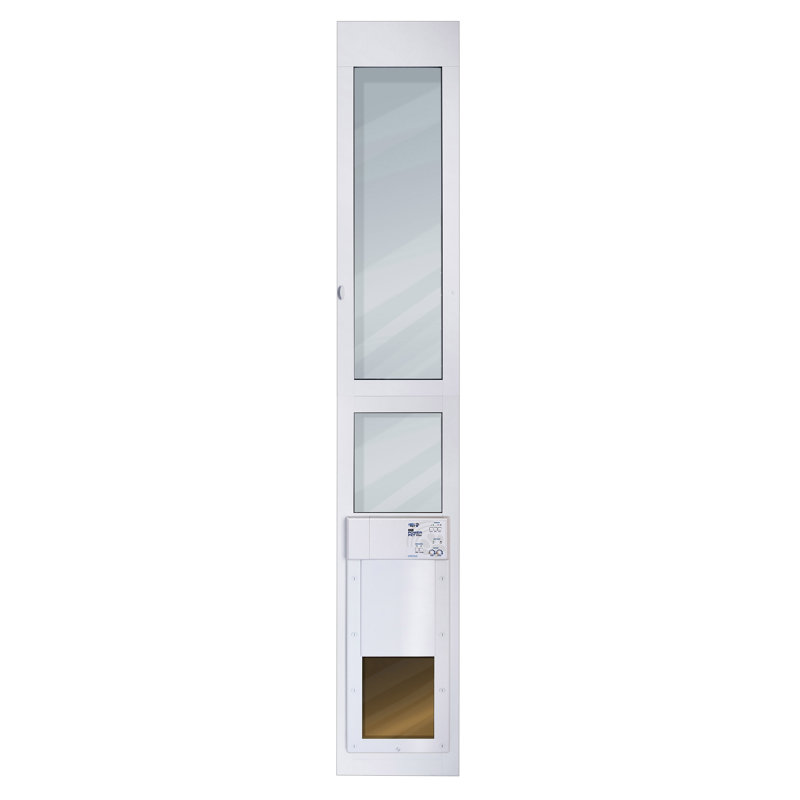 Porte coulissante en métal pour chien et chat