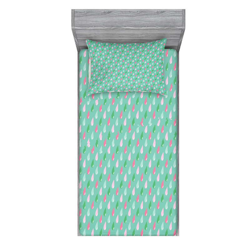 Microfiber Sheet Set, Twin Sheet Set with Fitted Sheet