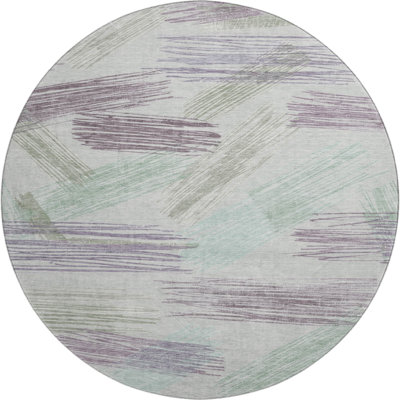 Premium Machine Washable Mehara AMF1696 Stripes Rug