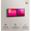 «Pink Gradient Dream», ensemble d'art mural abstrait encadré par Art Remedy, cadre noir, 16 x 16-129608990-129608985