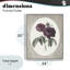 Giclée encadrée de fleurs rétro dans un design ovale, lettré et doublé-1480065239-1480065235