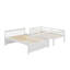 Cadre de lit simple superposé convertible simple / double avec échelle détachable Cadre de lit en bois divisé avec tiroirs et tiroirs-953640640