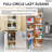 Rev-A-Shelf Lazy Susan Full-Circle Polymer 2-Shelf, Almond-29099837-29099840