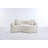 LY-042 S-Curved Chenille Sectional Sofa: Dual-Depth (21.3" & 26.8"), White, No Assembly, Compact For Small Spaces, 400 Lbs, 66.9" L-1937029768