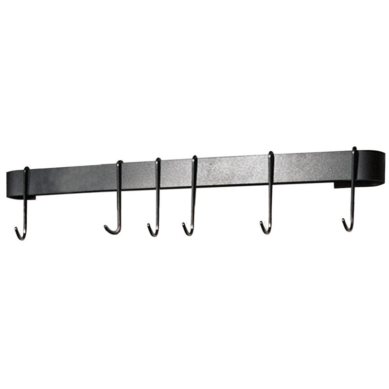 22" Wall Rack Utensil Bar with 8 Hooks