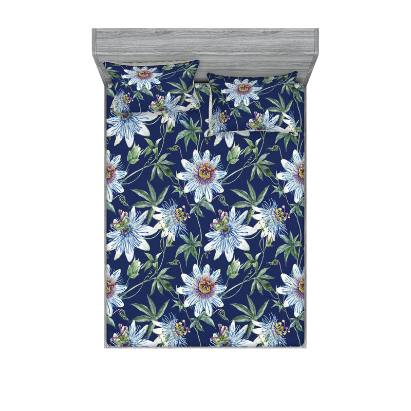 Drap-housse et taie décorative Ambesonne, Ensemble de draps très grand californien avec 2 t
