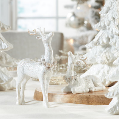 Figurine de cerf d'hiver (ensemble de 4)