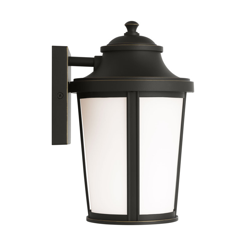 Portola Small Lantern from Generation Lighting , 10.5" H x 6.625" W x 7.33" D, Antique Bronze