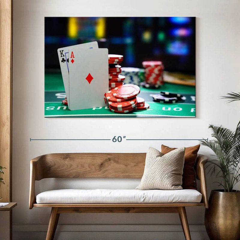 Senne Casino Game Table, 34" H x 51" W