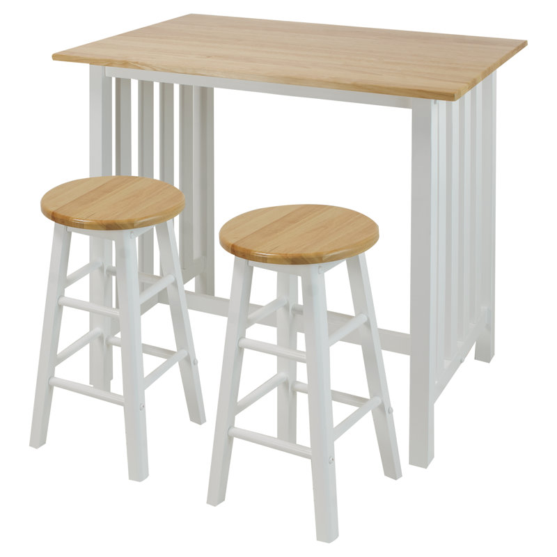 Sigrid 2 - Person Pine Solid Wood Solid Wood Top Four Leg Dining Set