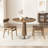 Walnut Round Solid Wood Dining table-1424075892