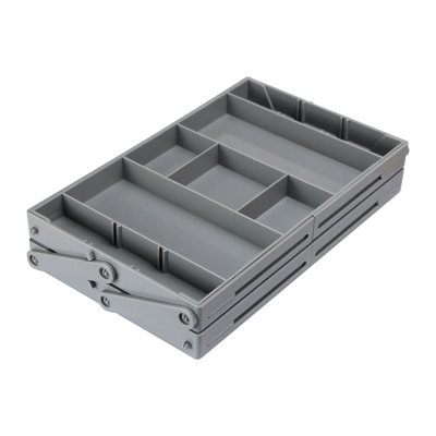 Boîte de rangement pliable pour bijoux multi-compartiments à 2/3 niveaux avec diviseurs réglables