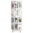 4-Tier All-Steel Rotating Bookshelf With 360° Wheels, Large Size Sturdy & Spacious Book Rack-512519651