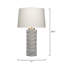 Wright Ceramic Table Lamp with Linen Shade