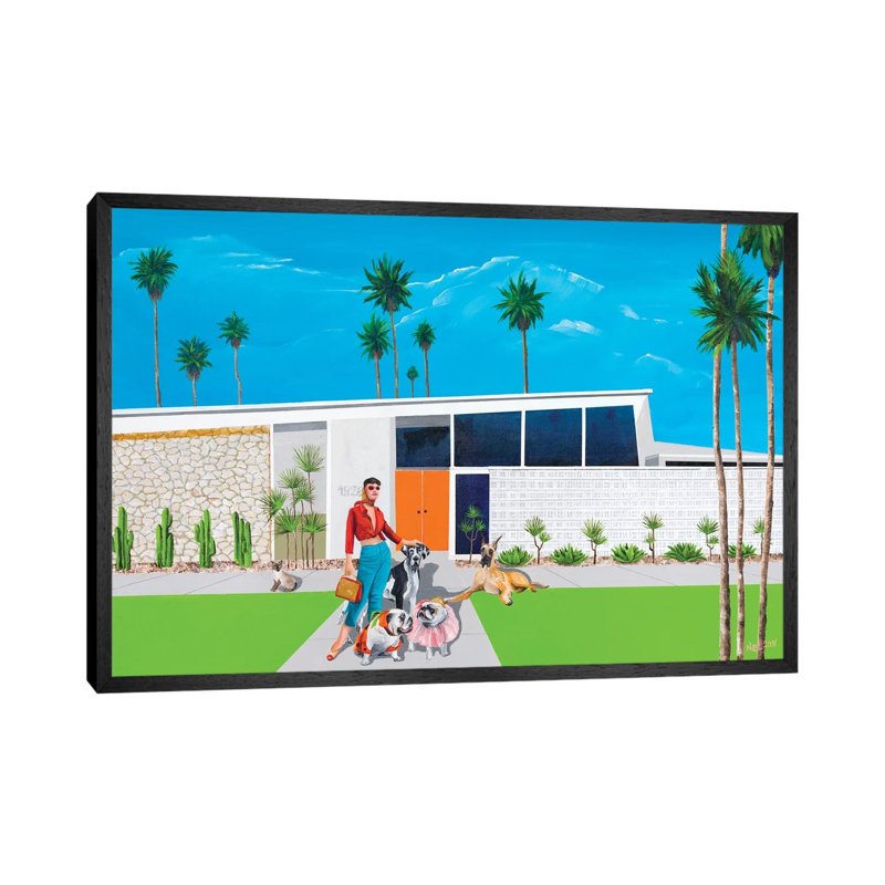 Connie 1 Piece Wall Art on Canvas, 66.04cm H x 101.6cm W x 3.81cm D, Black Framed