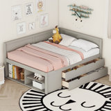 Versatile Daybed with Drawers and Shelves for Space Optimization and Style Enhancement