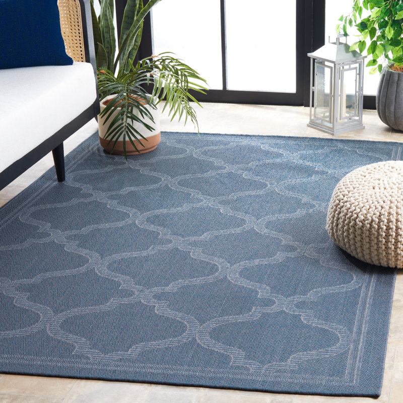 Millana Performance Machine Washable Geometric Indoor/Outdoor Area Rug, Rectangle 4' x 6'