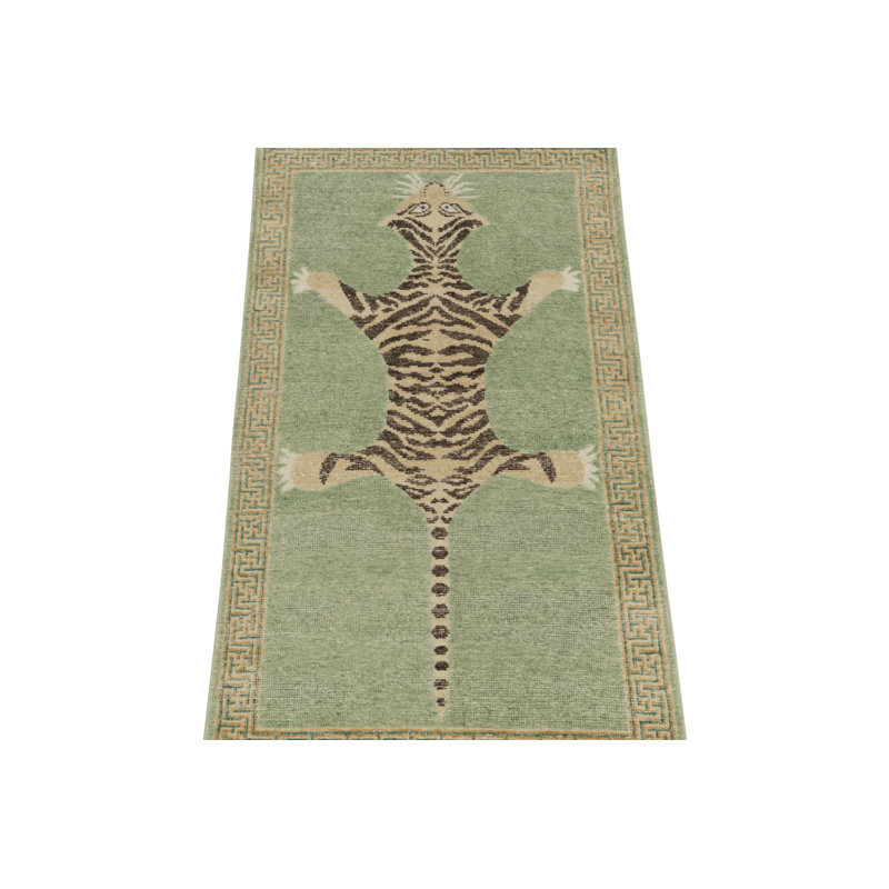 Distressed Homage Animal Print Area Rug, Runner 2'6" x 10'