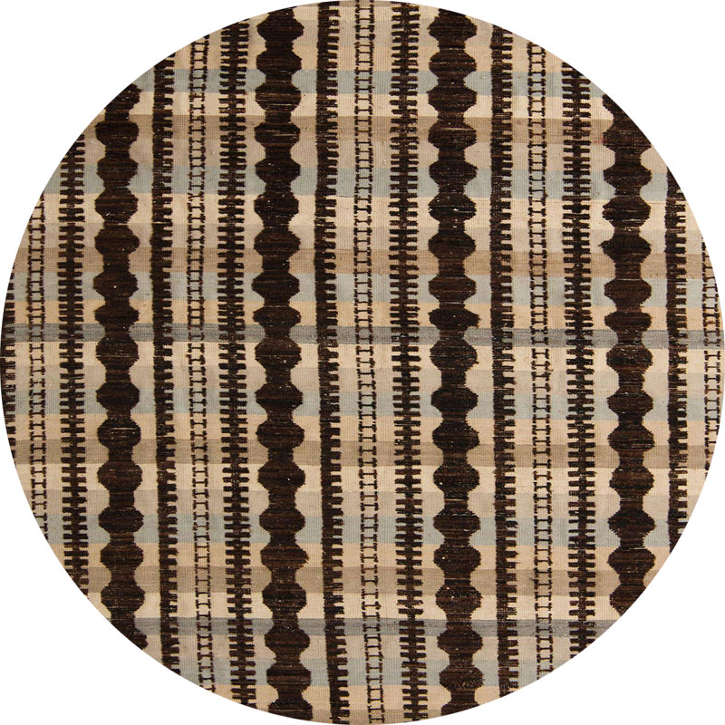 Abstract Indoor Rug, Round 8'