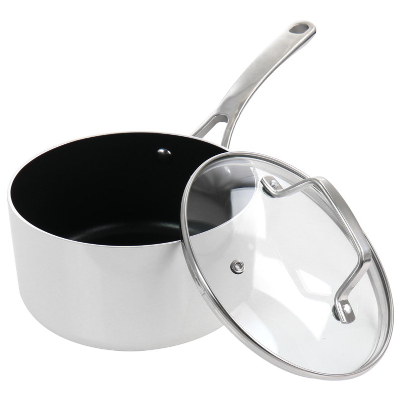 Linen White 10-Piece Nonstick Aluminum Cookware Set