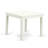 3 Piece Modern Dining Table Set Contains a Square Wooden Table and 2 Dining Chairs, Linen White