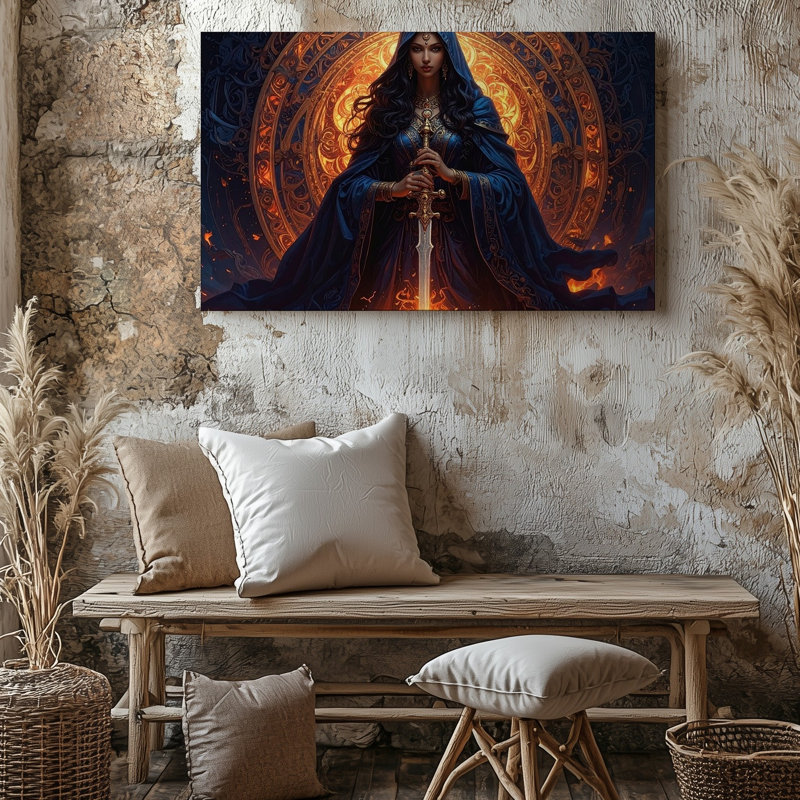 Art mural Wallic Mystic Guardian, H 11 po x l 14 po