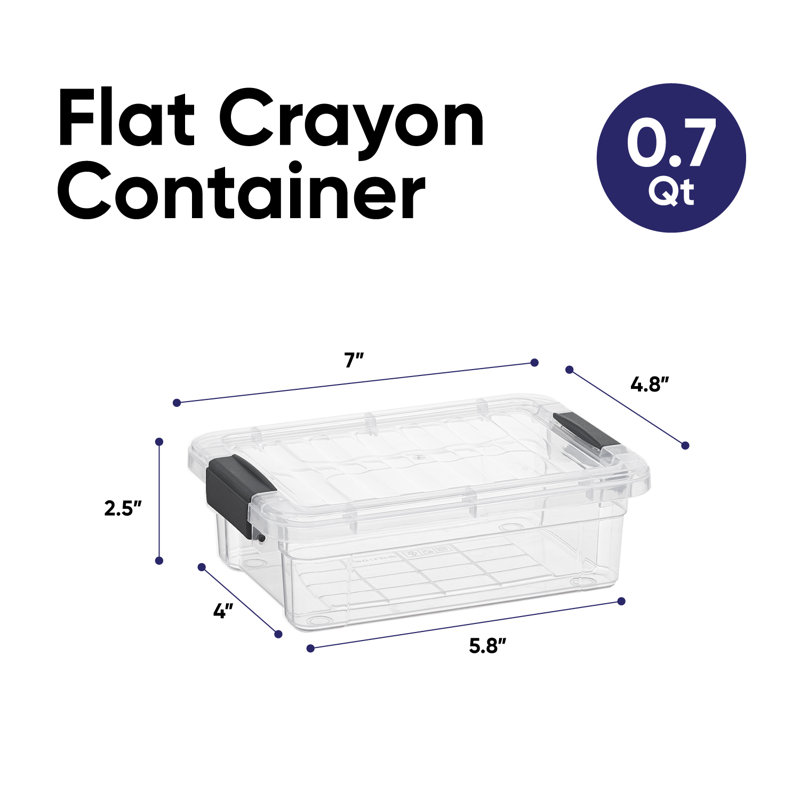  Boîte de crayons en plastique empilable X, 0,7 pte