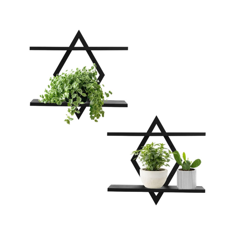 Wood Tiered Shelf